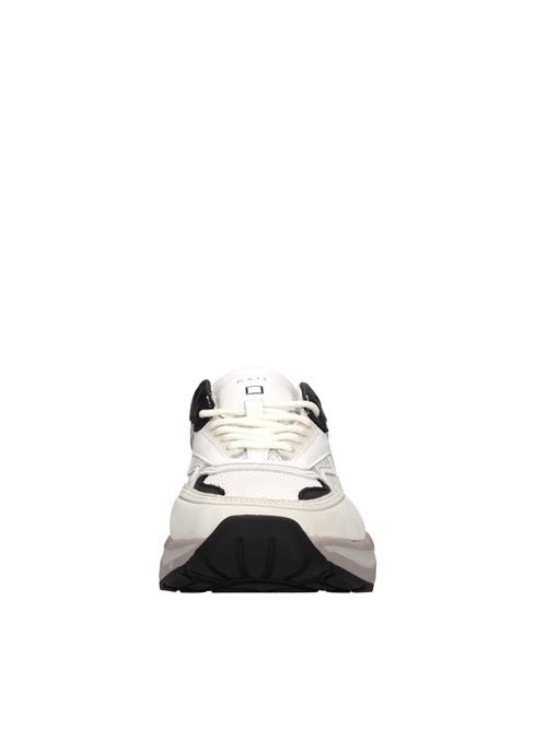 Sneakers in camoscio e tessuto D.A.T.E. | FUGA HFBIANCO-NERO-BEIGE